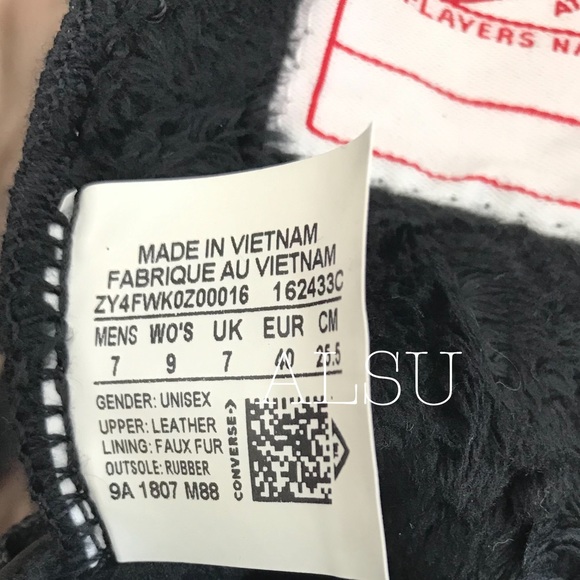 Convy70 HI Leather Black Icon Violet W AUTHENTIC - Picture 8 of 8